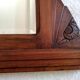 Miroir Art Déco bois sculpté 86 X 53