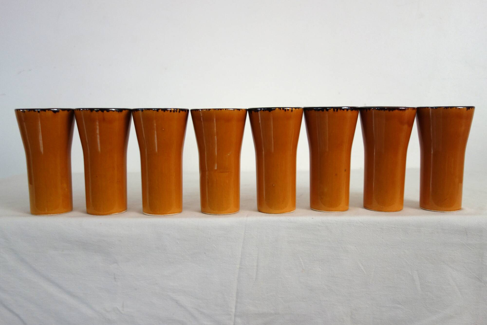 Vintage orangeade service signed Claude Paci, Vallauris, 1970s