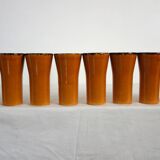 Vintage orangeade service signed Claude Paci, Vallauris, 1970s