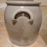 Old stoneware grease pot, gray Height 24.5 cm
