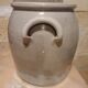 Old stoneware grease pot, gray Height 24.5 cm