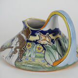 Chocolatière en faience  Art Nouveau