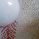 Deux appliques boule en opaline