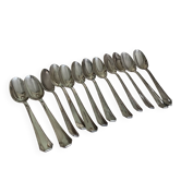 Set of 12 vintage soup spoons Arr deco Argental