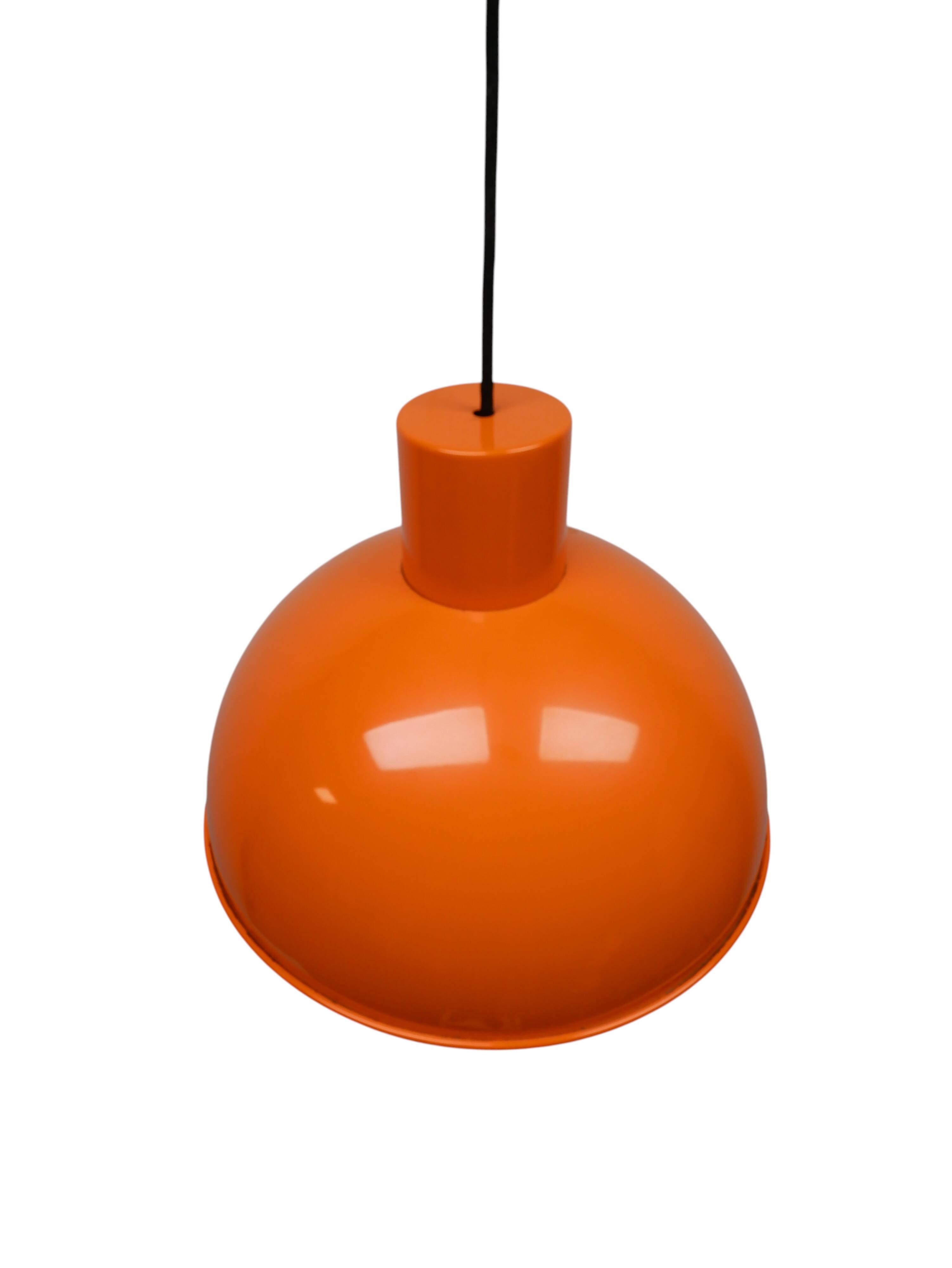 Jo Hammerborg “Bunker” hanging lamp, orange