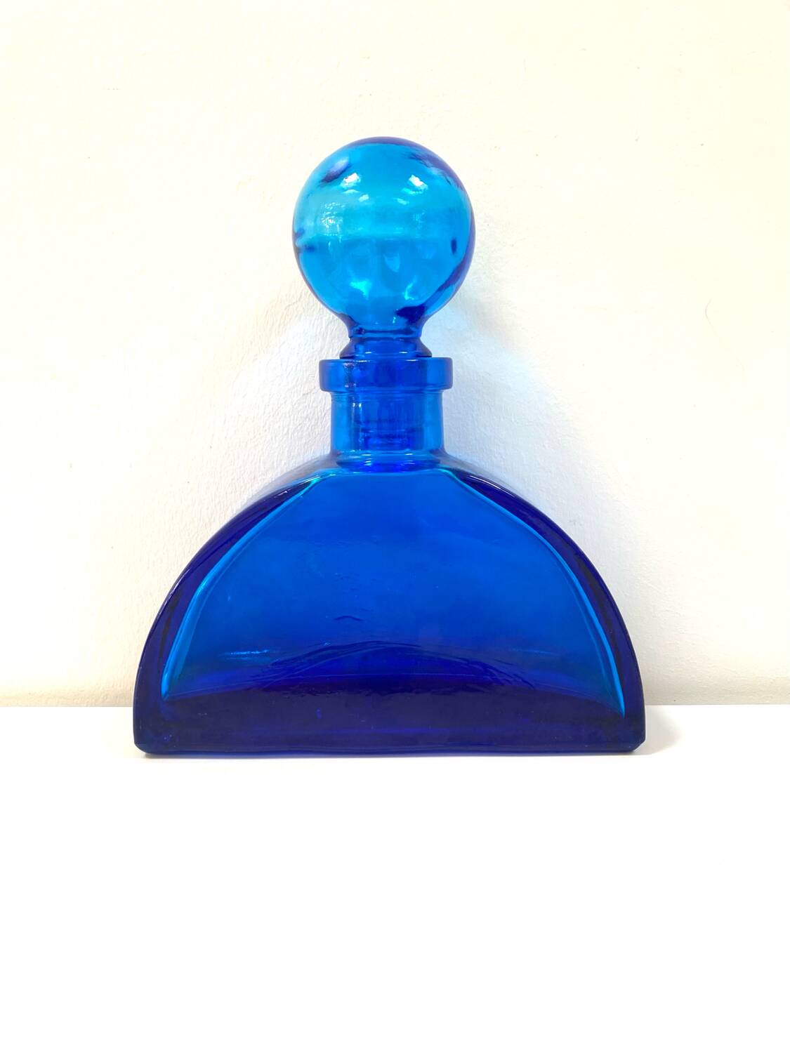 Antique XL bottle / Cobalt blue glass vase