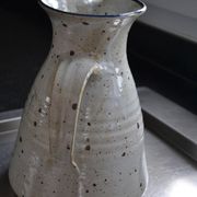 Large pyrite stoneware pitcher attributed to Guy Roland Marcy