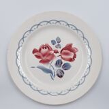 6 dessert plates Digoin Sarreguemines décor Cannes diameter 20.3 cm