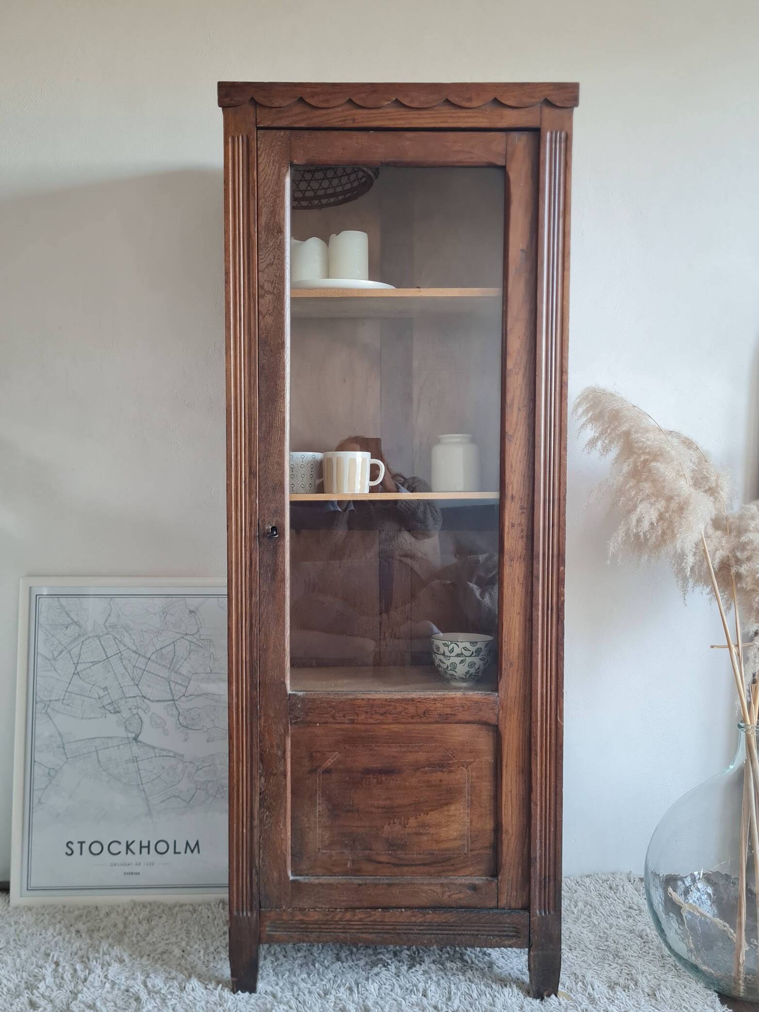 Glass-fronted Parisian wardrobe