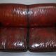 Restored leather canapé in Howard & Son style