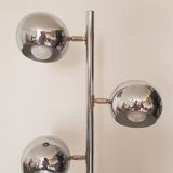 Vintage floor lamp with 3 globes