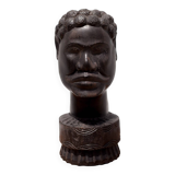 African statue, African bust, sculpture, ethnic, ebony bust, man bust, African art