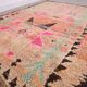 Pink vintage handmade moroccan rug 152 x 231 cm - Berber Wool Rug Antique