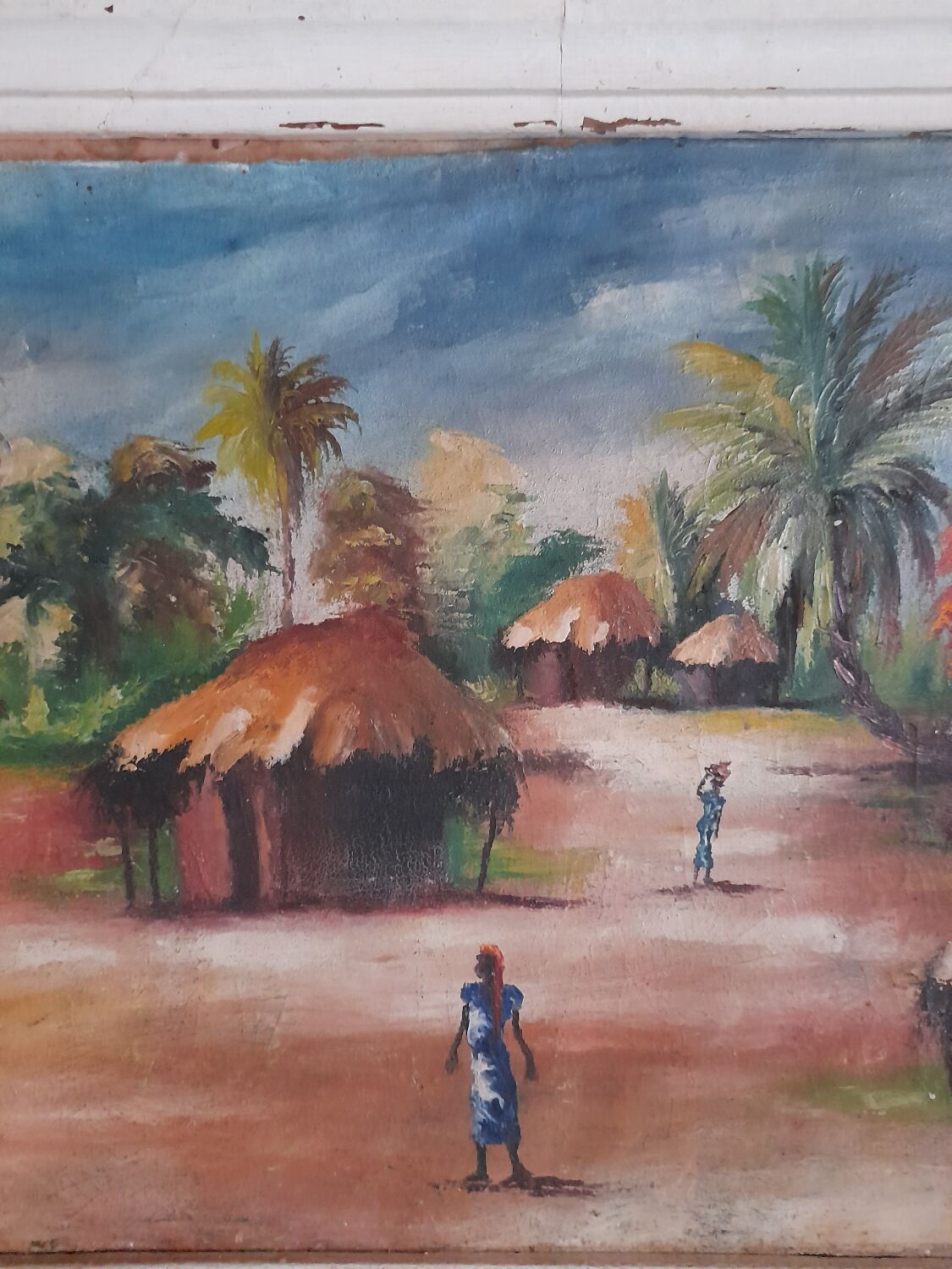 Oil painting signed exotic theme