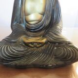 Italian "Buddha" lamp in polychrome plaster 70s