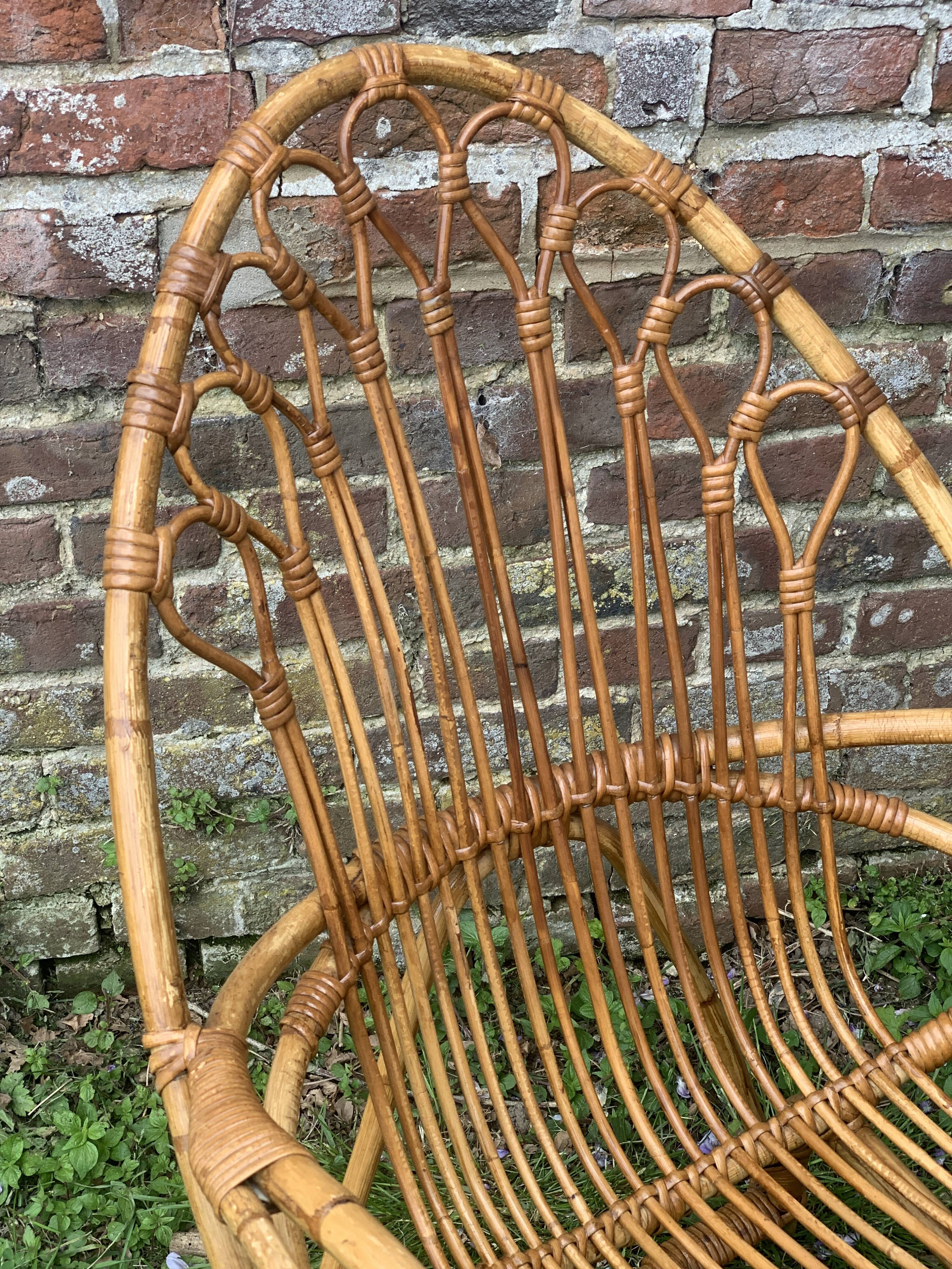 Rattan armchair