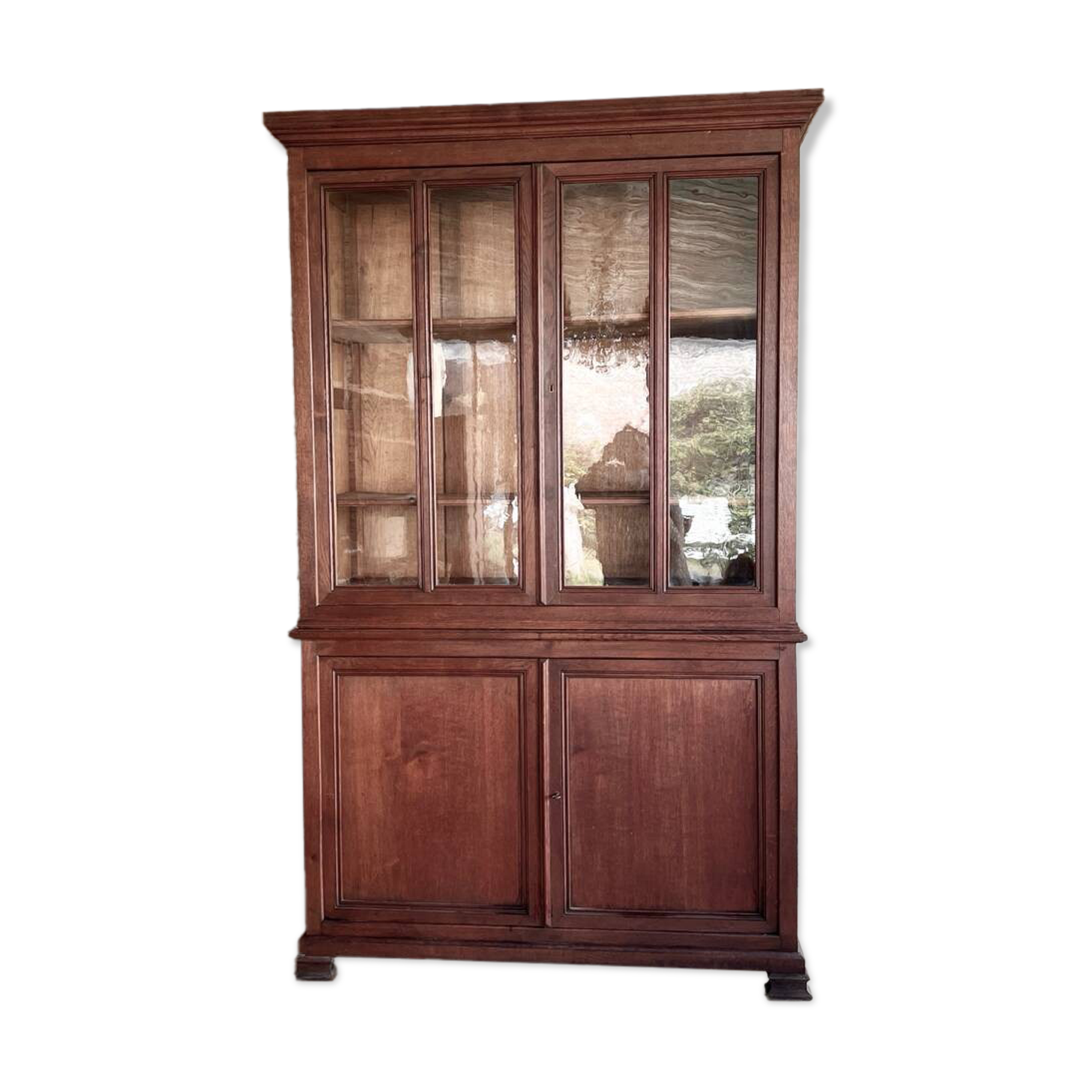 Glass-fronted bookcase