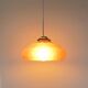 Suspension art deco lampshade pink glass paste