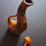 Vintage ceramic goat carafe