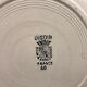 6 earthenware plates stamped "digoin sarreguemines"