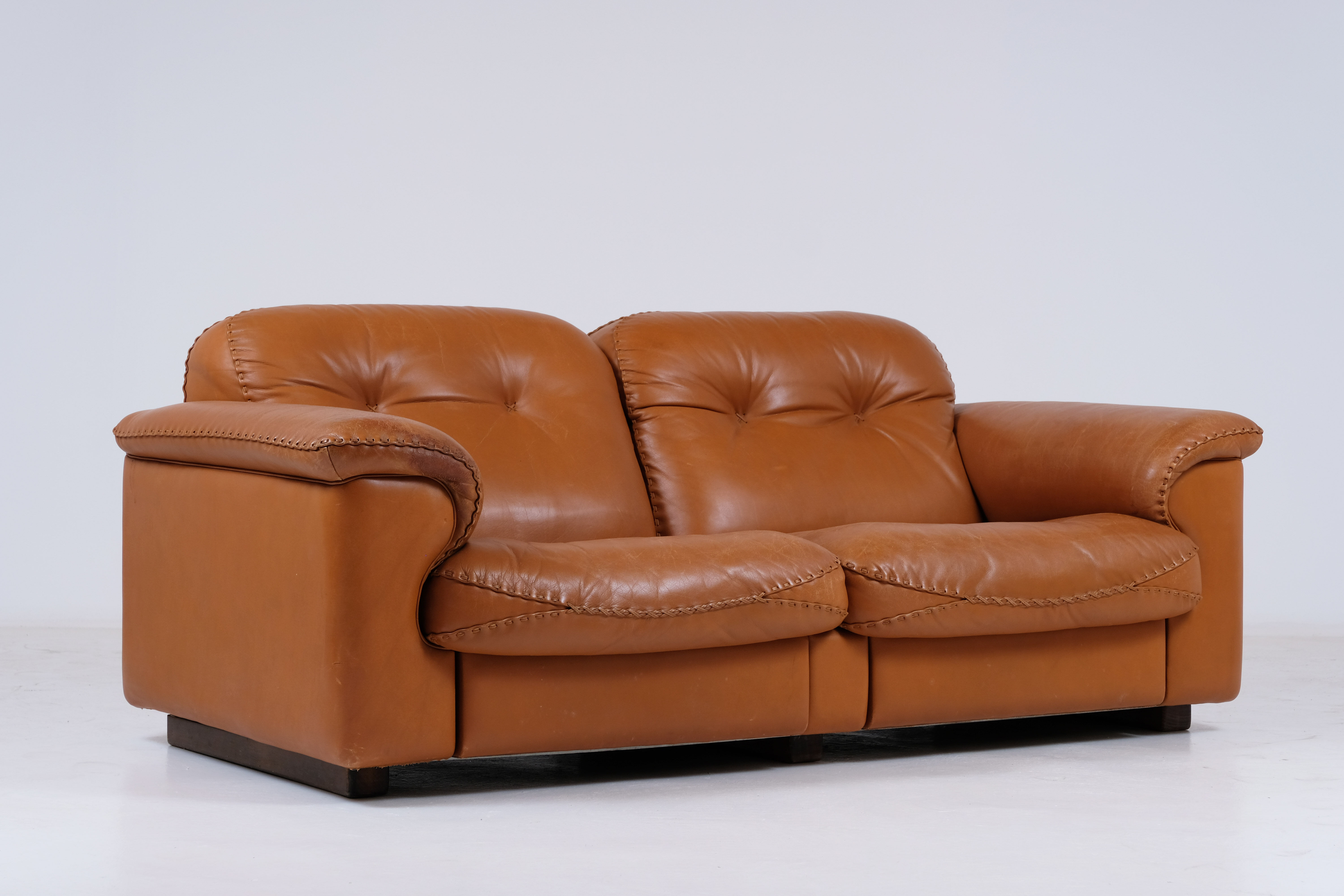 De Sede 101 adjustable 2-seater leather sofa