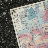 Old MDI map Germany Agricultural and vintage population
