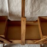 Worker - sewing box on vintage wooden legs - 3 floors