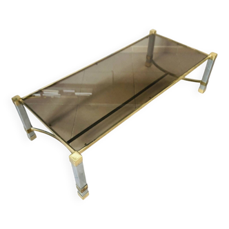 Hollywood Regency Style Chrome Coffee Table