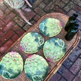 5 plates "artichoke"