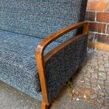 Daybed sofa from the 60s in wood and fabric