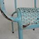 Lot de 2 chaises de jardin industrielles en acier avec accoudoirs, années 1950