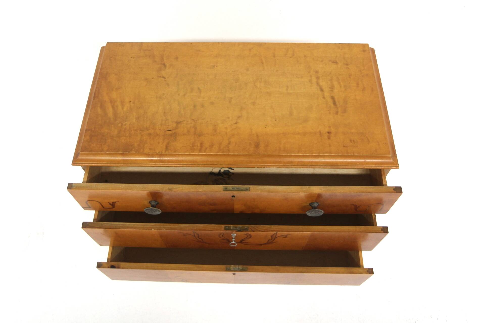 Scandinavian birch chest of drawers, Swedish modern, Sweden, 1940