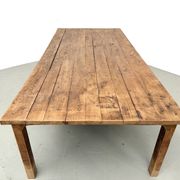 Brutalist farmhouse table in solid oak from the 1950s.