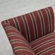 1960s, Danish 2-seater sofa, striped red/multicolor furniture wool.