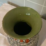 Ceramic vase and basket set