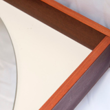 Vintage mahogany mirror 1970s 65x65cm