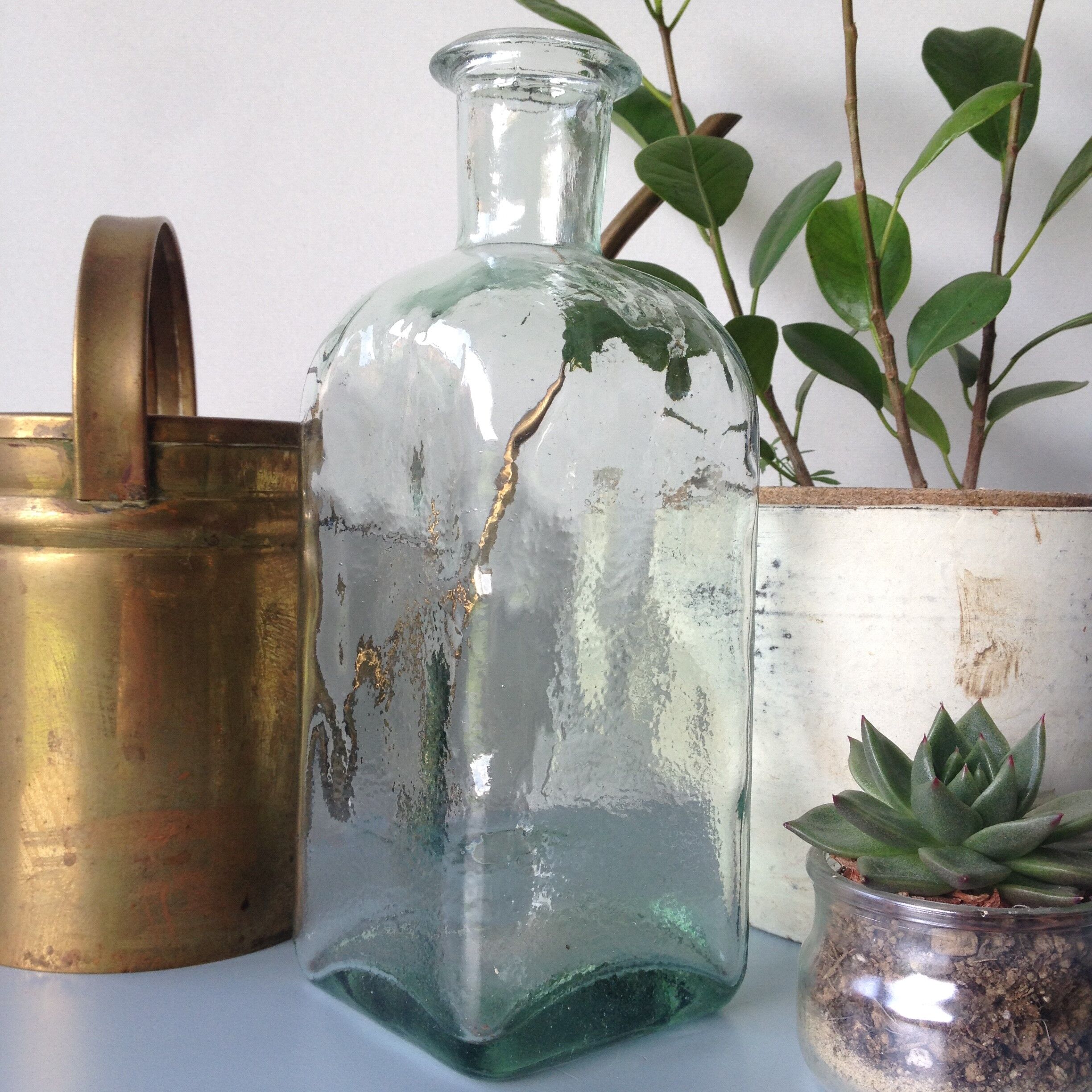 Vintage glass bottle