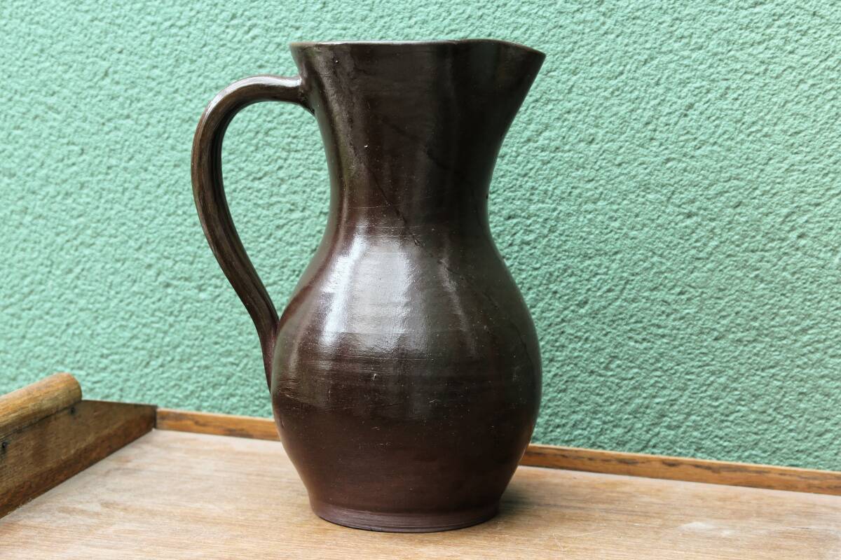 Large stoneware carafe