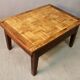 Coffee Table with Old Parquet Top