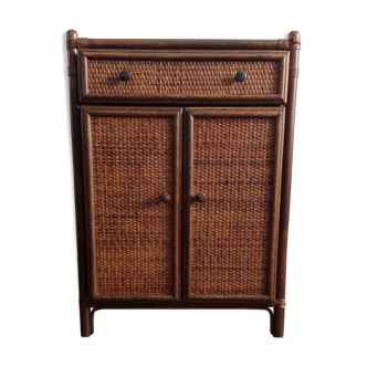 Buffet in rattan 70s