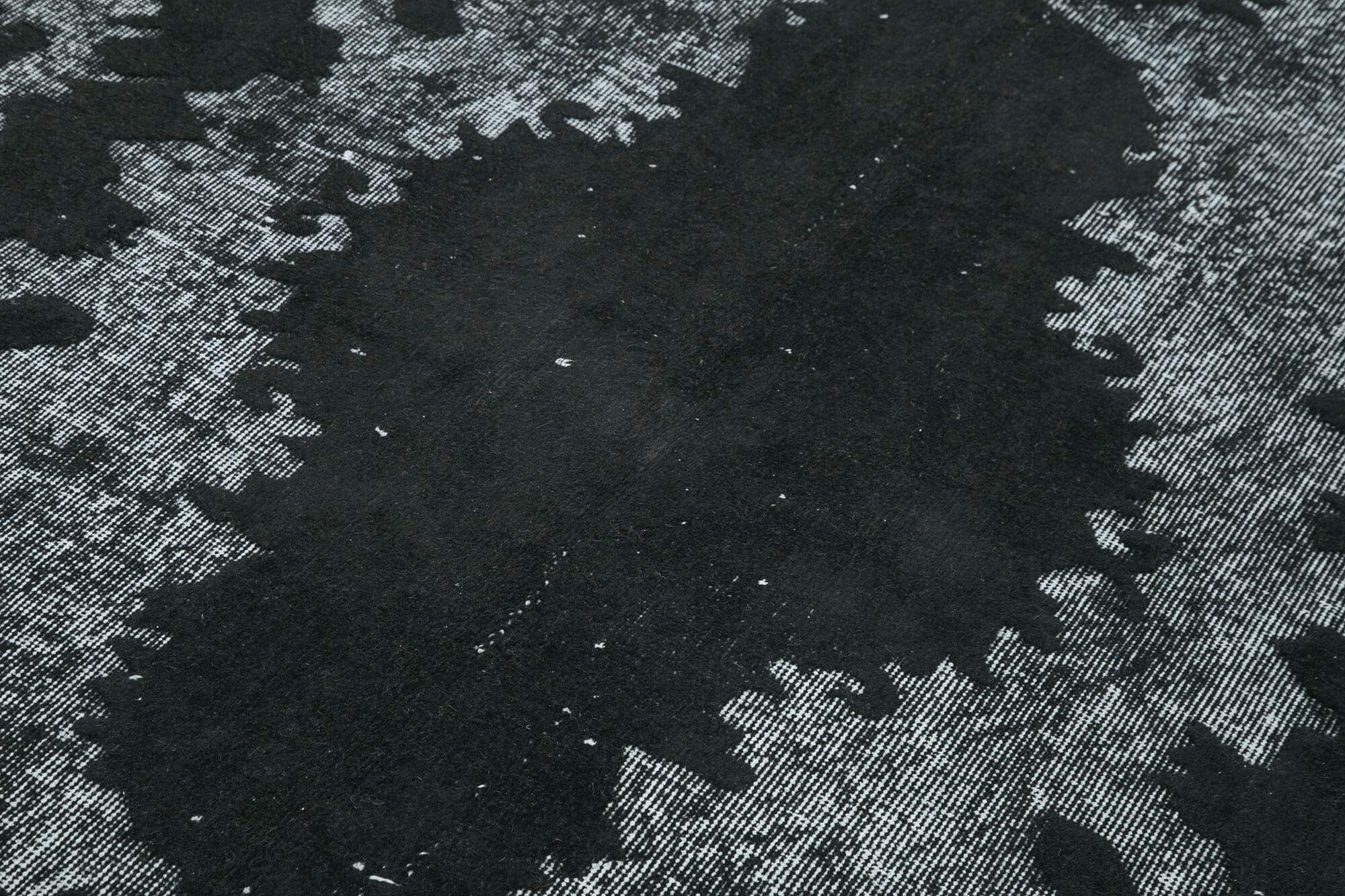 Hand-knotted rustic anatolian 1980s 170 cm x 276 cm black rug