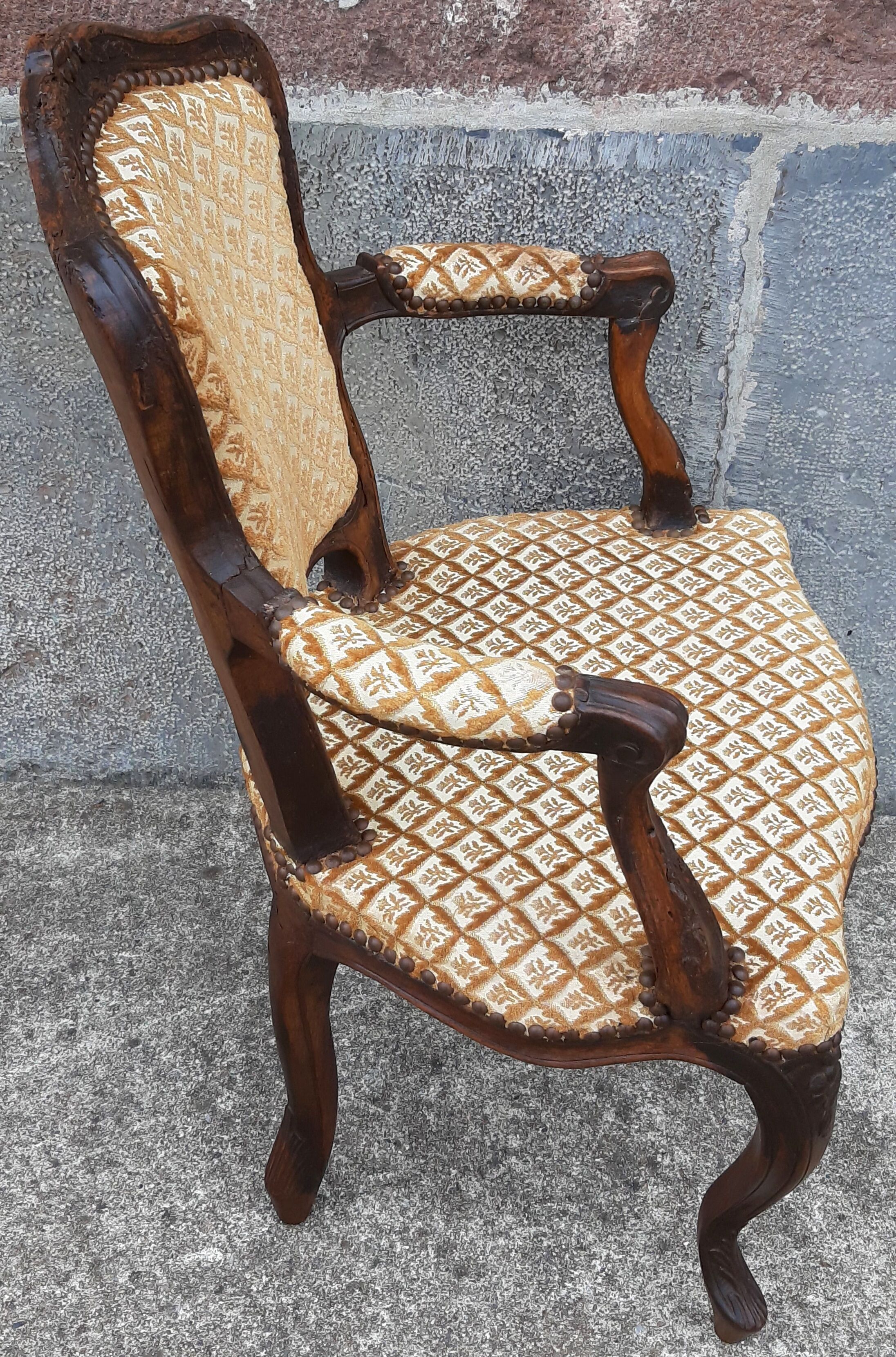 Louis XV Cabriolet armchair