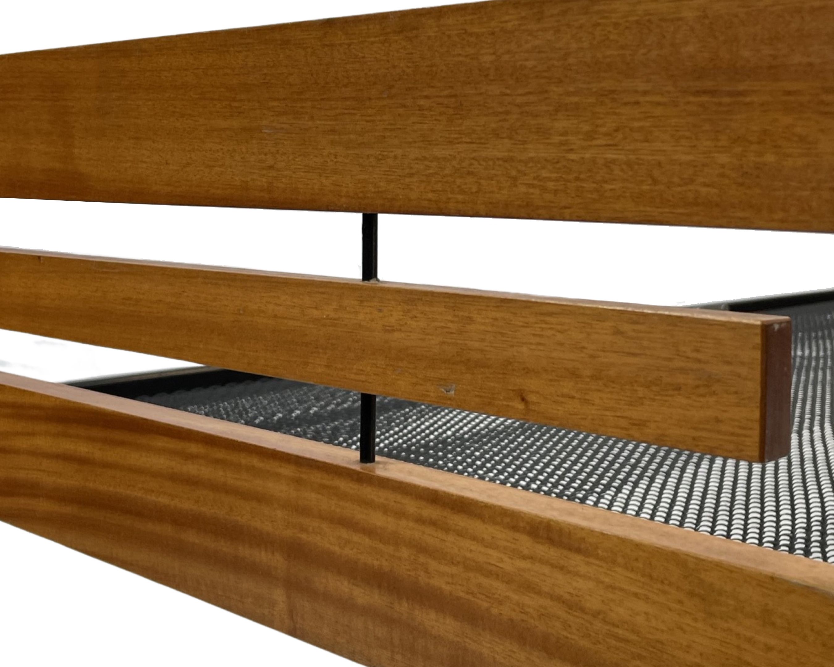 Vintage scandinavian bed daybed by Dico Holland 1960s teak metal