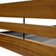 Vintage scandinavian bed daybed by Dico Holland 1960s teak metal