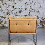 Vintage "Pixi" style armchair in velvet and chrome, 1970