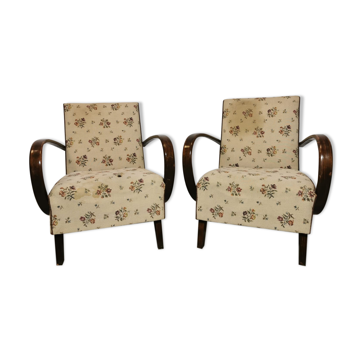 Armchairs by Jindřich Halabala