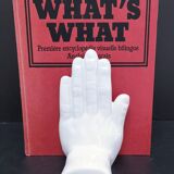 Pair of 80s design ceramic hand bookends