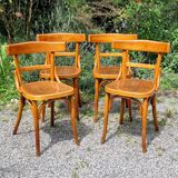 4 Fischel Wissembourg bistro chairs from the 1930s