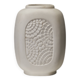 Oval matte ceramic vase, 1930s