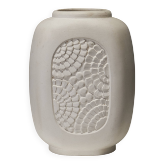 Vase ovale en céramique mate, 1930